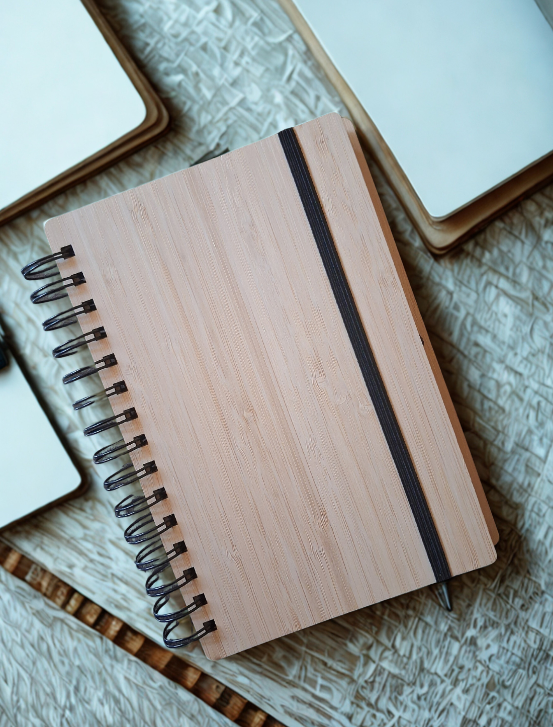 Bamboo Diary with pen A5 | Eco-friendly | Sustainable | Natural pages | Vegan | 190 pages 80 GSM | - Near to Nature