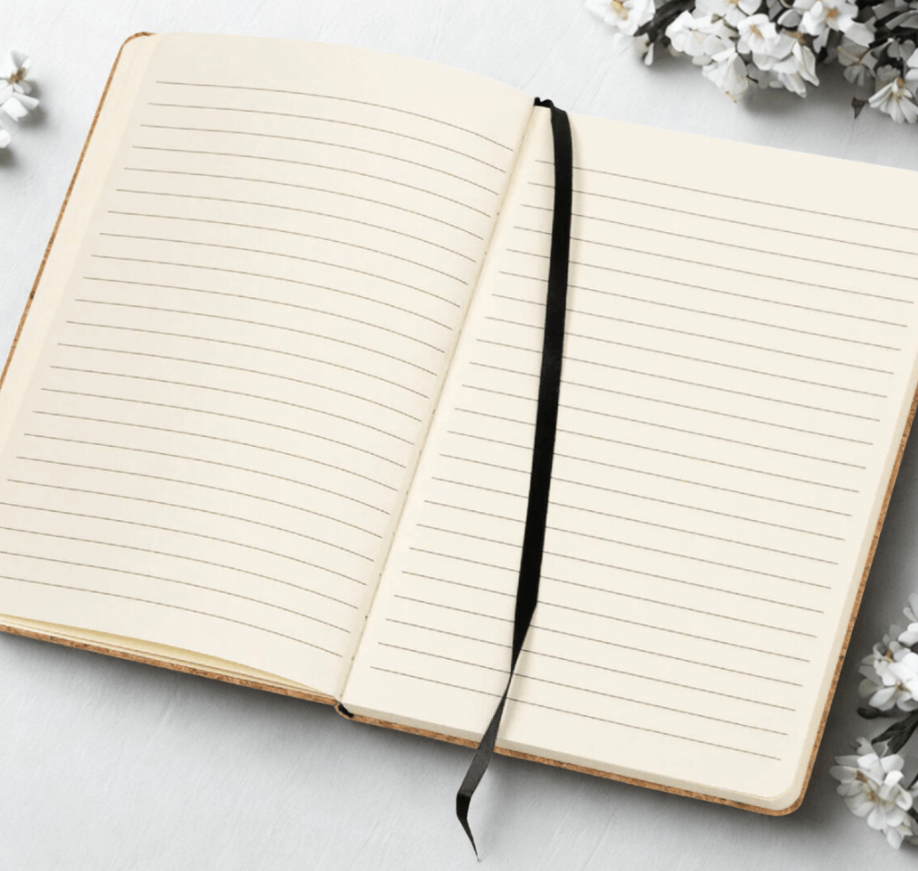 Customized Wood Cork Diary with pen | Eco-friendly | Sustainable | Soft bound | - Near to Nature