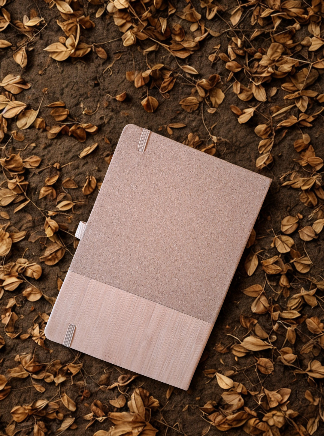 Textured Wood Cork Diary with pen A5 | Eco-friendly | Sustainable | Soft bound | Vegan | - Near to Nature