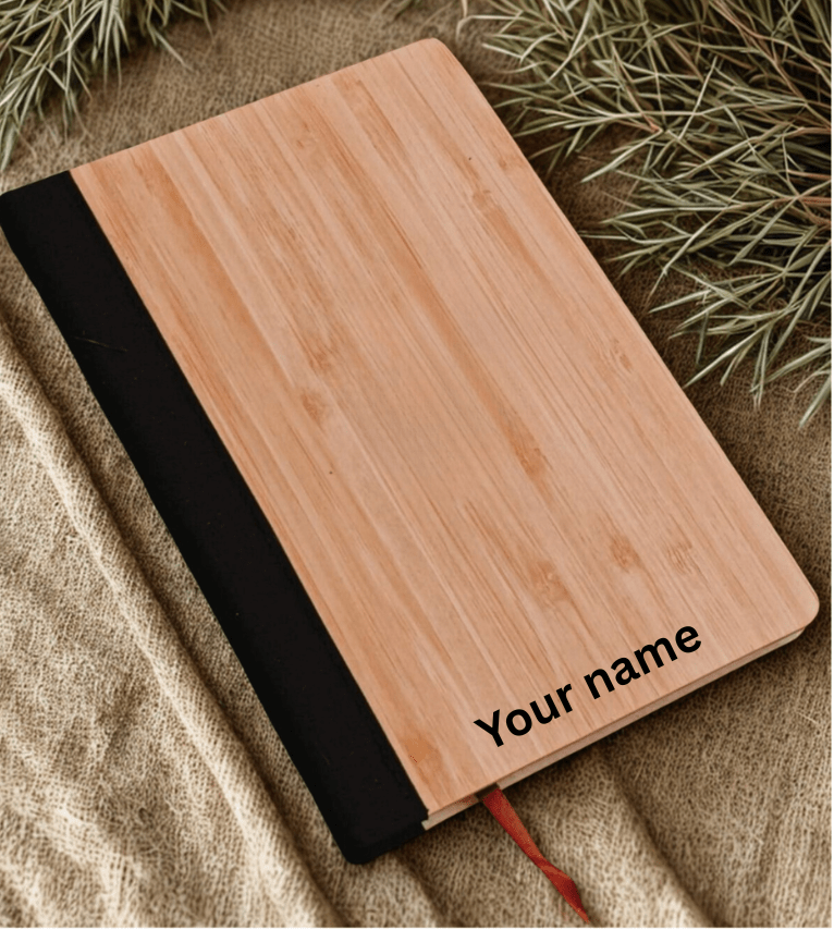 Customized Bamboo Diary with pen | Eco-friendly |Sustainable | Soft bound | - Near to Nature