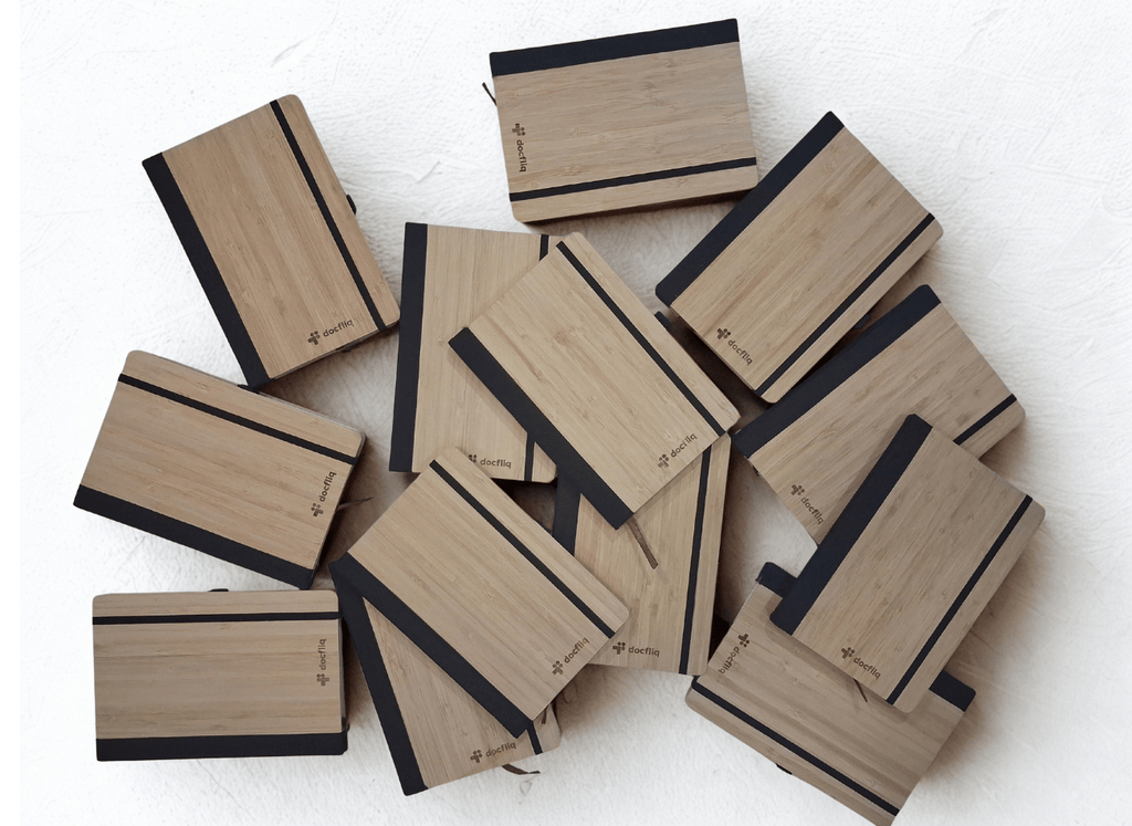 Customized Bamboo Diary with pen | Eco-friendly |Sustainable | Soft bound | - Near to Nature