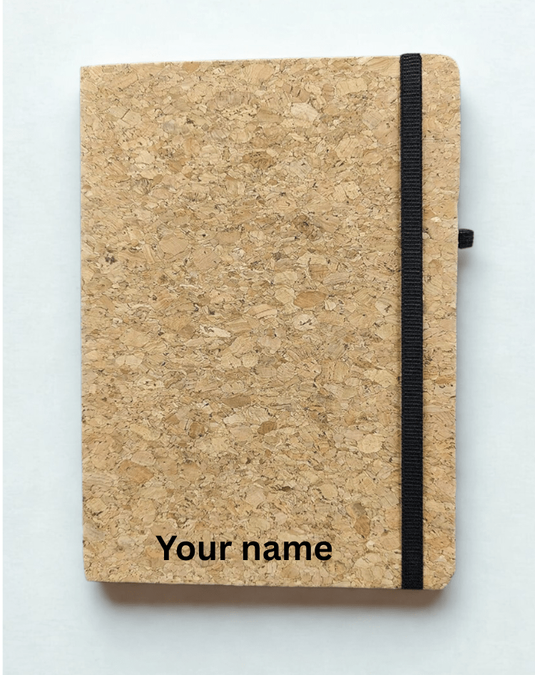 Customized Wood Cork Diary with pen | Eco-friendly | Sustainable | Soft bound | - Near to Nature
