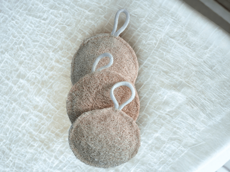 Natural Body Loofah | Bath Sponge | Exfoliating Skin | Organic | Set of 3| - Near to Nature