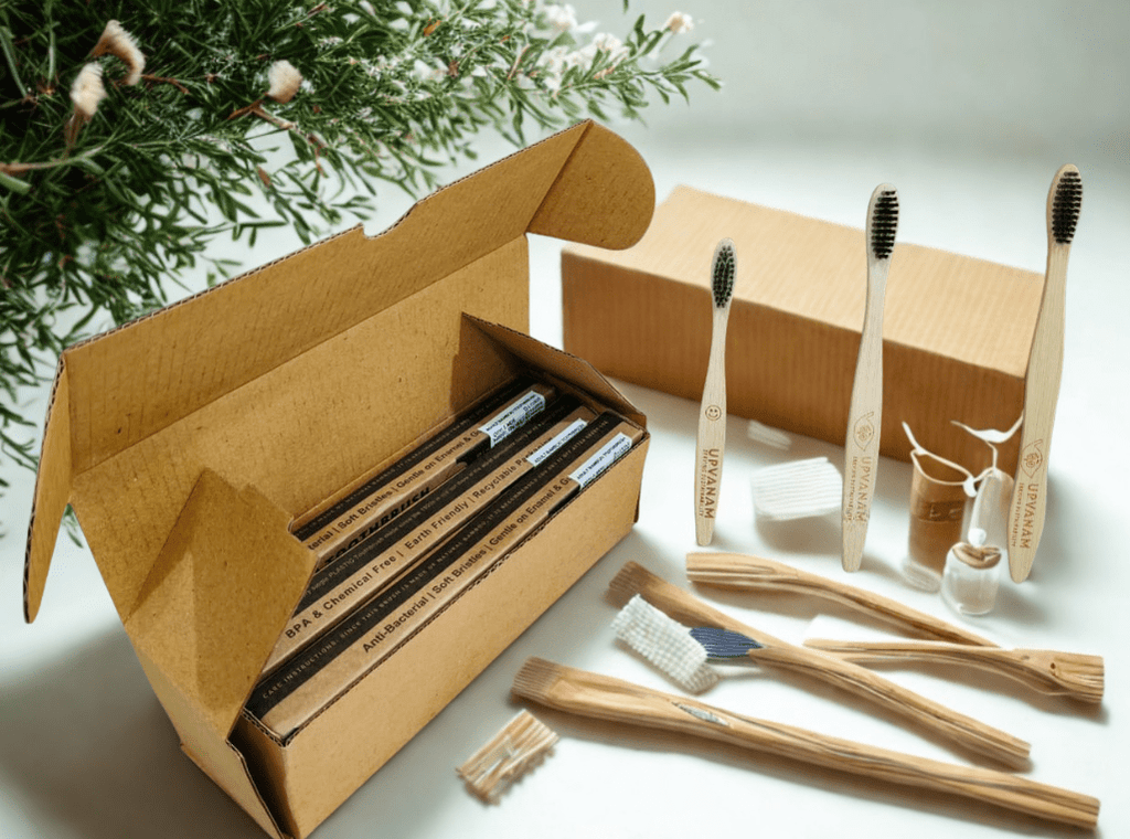 Organic Bamboo Toothbrush Family combo |Eco-friendly|Sustainable|Budget friendly| - Near to Nature