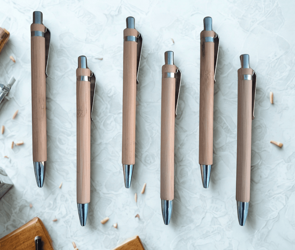 Bamboo Pen | Eco-friendly | Smooth writing | Sleek & Stylish | Premium Look | Set of 6 | - Near to Nature
