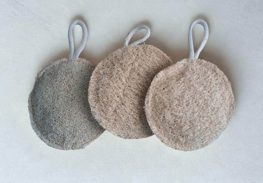 Natural Body Loofah | Bath Sponge | Exfoliating Skin | Organic | Set of 3| - Near to Nature