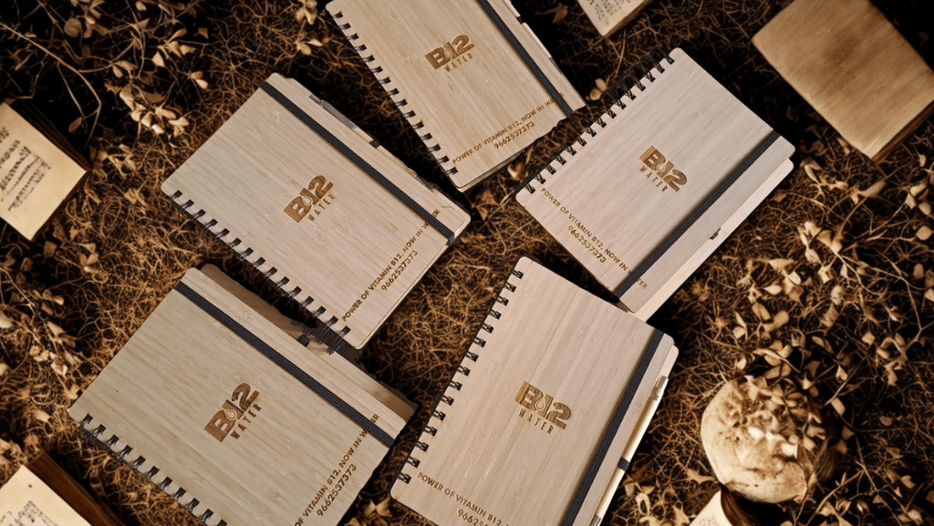 Customized Bamboo Diary with pen A5 | Eco-friendly | Sustainable | Natural pages | Vegan | - Near to Nature