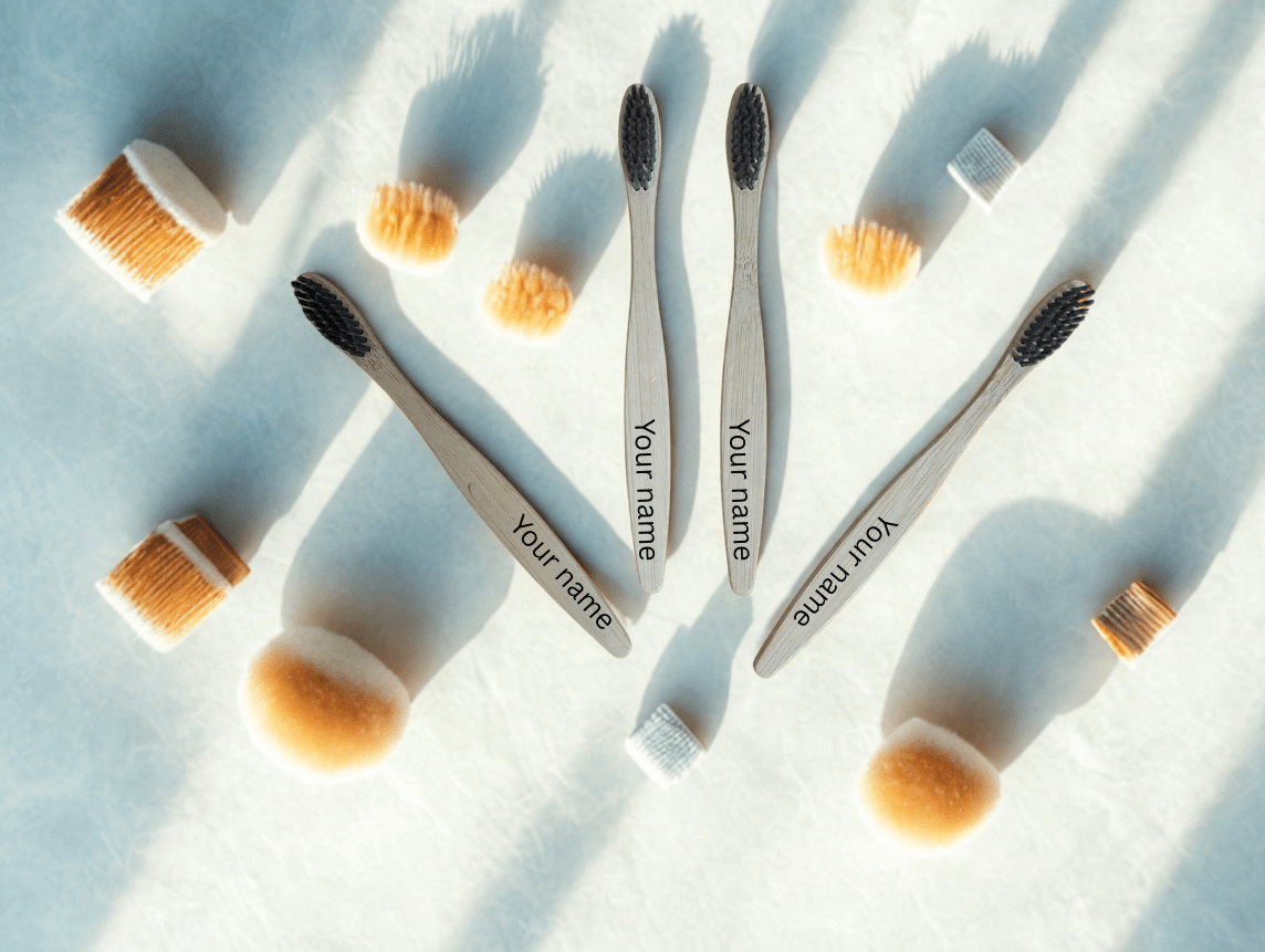Customized Bamboo Toothbrush | Eco-friendly | Kids | - Near to Nature