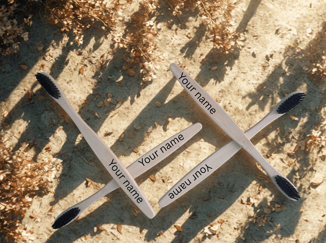 Customized Bamboo Toothbrush| Eco-friendly | Regular | - Near to Nature