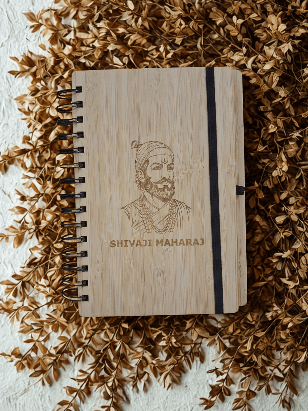 Customized Bamboo Diary with pen A5 | Eco-friendly | Sustainable | Natural pages | Vegan | - Near to Nature