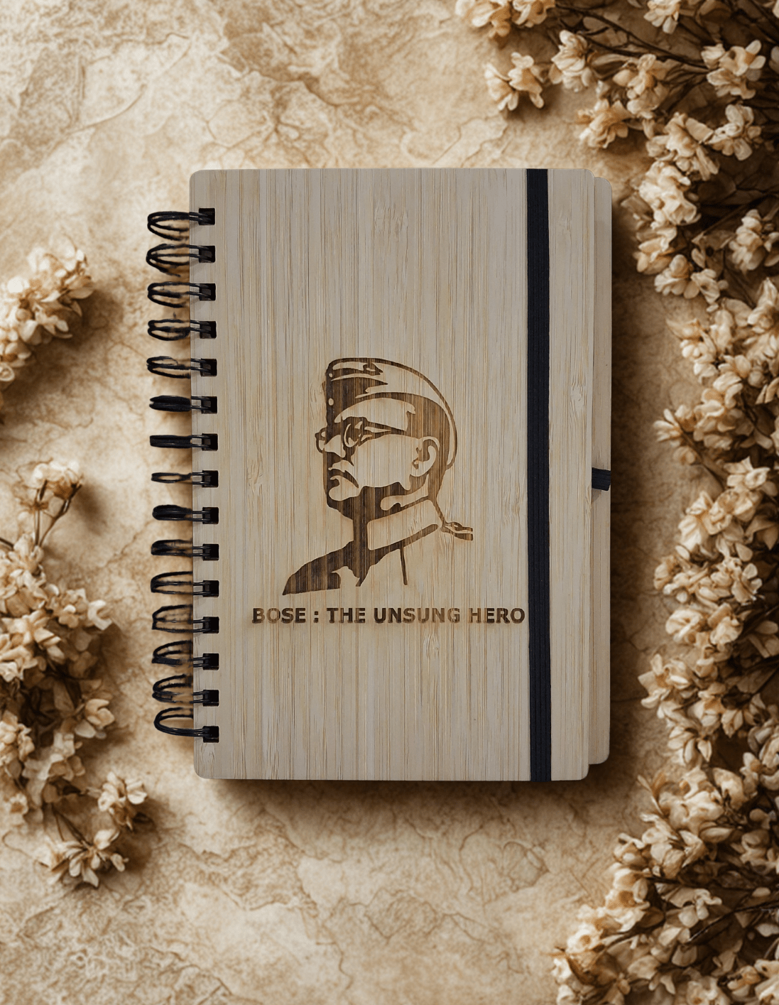 Customized Bamboo Diary with pen A5 | Eco-friendly | Sustainable | Natural pages | Vegan | - Near to Nature